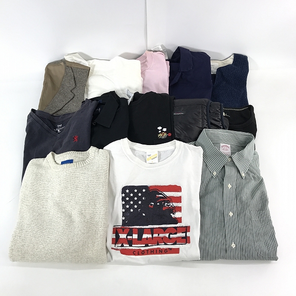 実際に弊社で買取させて頂いた【おまとめ】ブルックスブラザーズ/エクストララージ/ビームス 等 ボーダーシャツ/Tシャツ/ニット 他