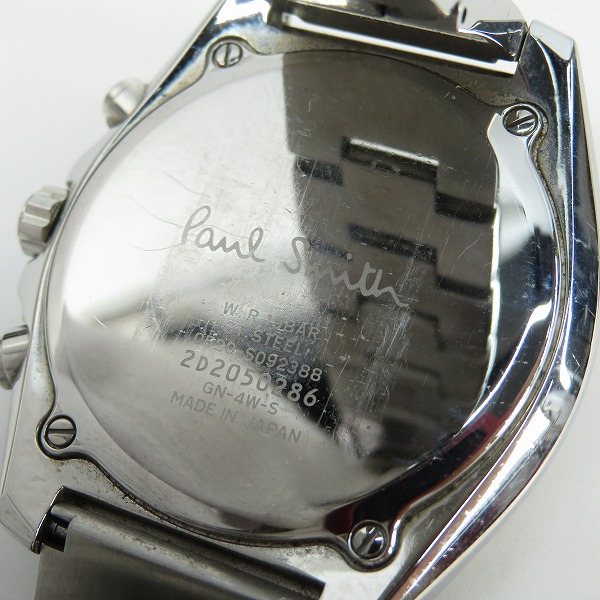 実際に弊社で買取させて頂いたPaul Smith/ポールスミス クロノグラフ クォーツ腕時計 BA4-612-51の画像 4枚目