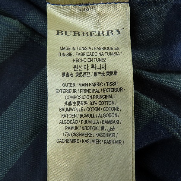 実際に弊社で買取させて頂いたBURBERRY LONDON ENGLAND/バーバリーロンドン イングランド チェック柄長袖シャツ 4066111/Mの画像 3枚目