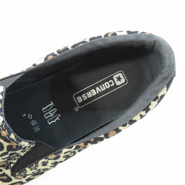 実際に弊社で買取させて頂いたCONVERSE/コンバース SKIDGRIP レオパード柄 スリップオン 1CL700/26.0の画像 4枚目
