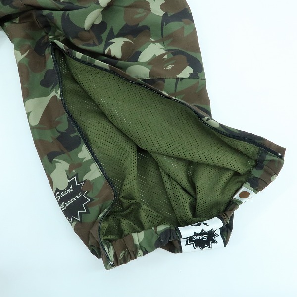 実際に弊社で買取させて頂いたA BATHING APE×SAINT MICHAEL/エイプ×セントマイケル HEART CAMO TRACK PANTS/カモフラ/迷彩 パンツ/Lの画像 7枚目