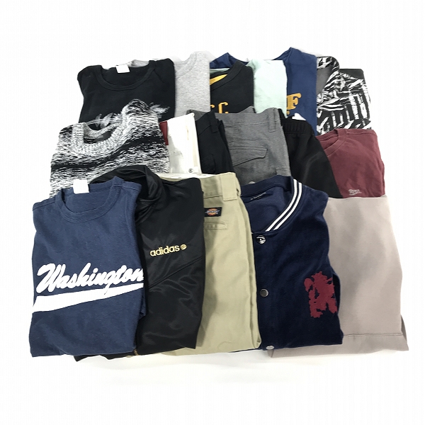 実際に弊社で買取させて頂いた【おまとめ】ディッキーズ /チャンピオン/アディダス/等 トラックジャケット/Tシャツ/デニムパンツ 他