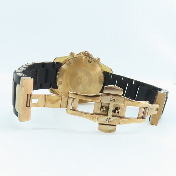 実際に弊社で買取させて頂いたEMPORIO ARMANI/エンポリオアルマーニ クォーツ クロノグラフ 腕時計 AR6066【動作未確認】の画像 3枚目