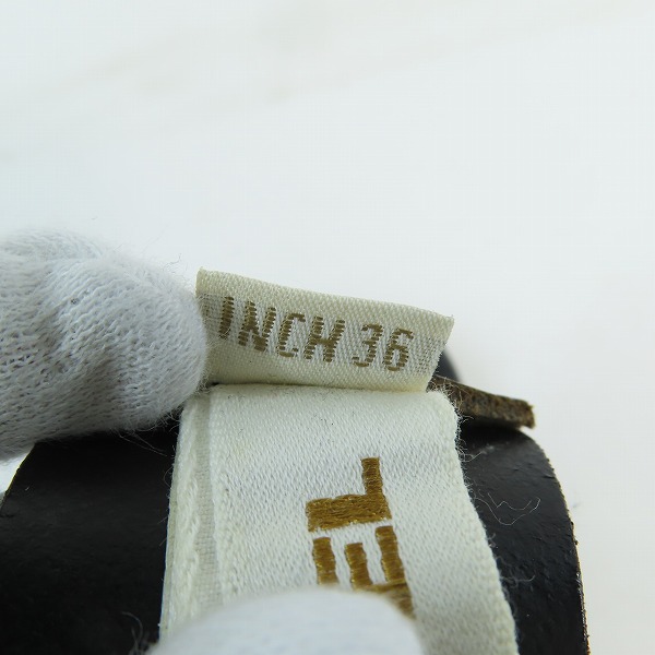 実際に弊社で買取させて頂いたDIESEL/ディーゼル レザーベルト 90/36の画像 4枚目