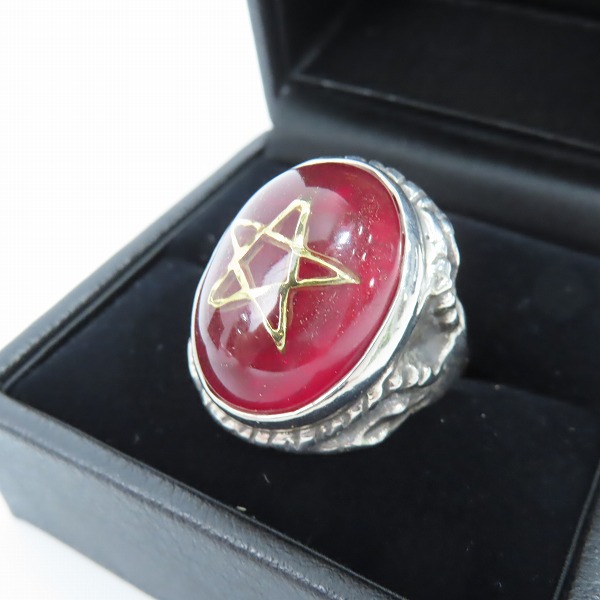 実際に弊社で買取させて頂いたALEX STREETER/アレックスストリーター 2016年限定 エンジェルハートリング リアルルビーカボション/20号