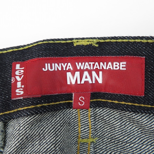 実際に弊社で買取させて頂いた【未使用】JUNYA WATANABE MAN×Levi’s/ジュンヤワタナベ マン×リーバイス 24SS 綿デニム Wネーム WM-P209-051 Sの画像 4枚目