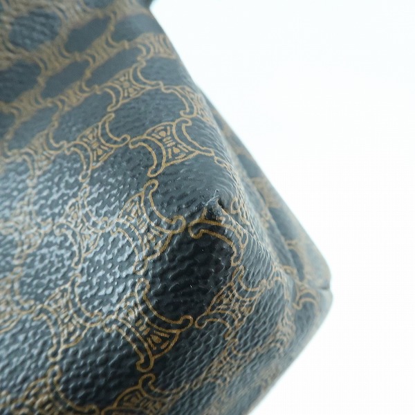 実際に弊社で買取させて頂いたCELINE/セリーヌ ロゴ マカダム柄 クラッチバッグ/ポーチの画像 7枚目