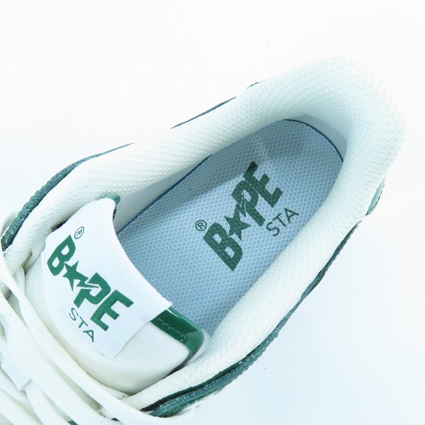 実際に弊社で買取させて頂いたA BATHING APE/アベイジングエイプ BAPE STA/ベイプスタ エナメル ローカットスニーカー MX91003/26の画像 4枚目