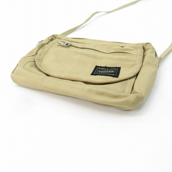 実際に弊社で買取させて頂いた(2)PORTER/ポーター ミニショルダーバッグ ベージュの画像 3枚目