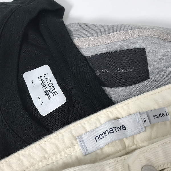 実際に弊社で買取させて頂いた【おまとめ】ラコステ/ノンネイティブ/ラウンジリザード 等 Tシャツ/パンツ/ロンT 他の画像 1枚目