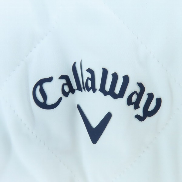 実際に弊社で買取させて頂いた【未使用】Callaway/キャロウェイ ゴルフウェア 中綿 クルーネックブルゾン/ホワイト/241-0215508/LLの画像 4枚目