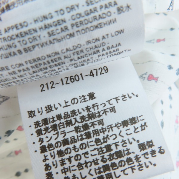 実際に弊社で買取させて頂いた【未使用】ETRO/エトロ トランプ柄 長袖シャツ 212-1Z601-4729/44の画像 4枚目