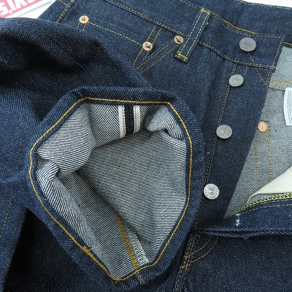 実際に弊社で買取させて頂いたLEVI'S/リーバイス LVC  501本限定 1955 501XX KATAKANA カタカナ デニムパンツ 50155-0069 W29L34の画像 2枚目