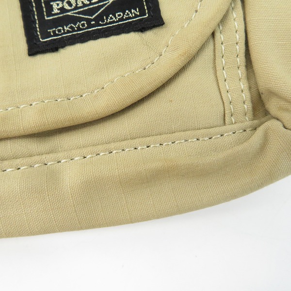 実際に弊社で買取させて頂いた(2)PORTER/ポーター ミニショルダーバッグ ベージュの画像 9枚目