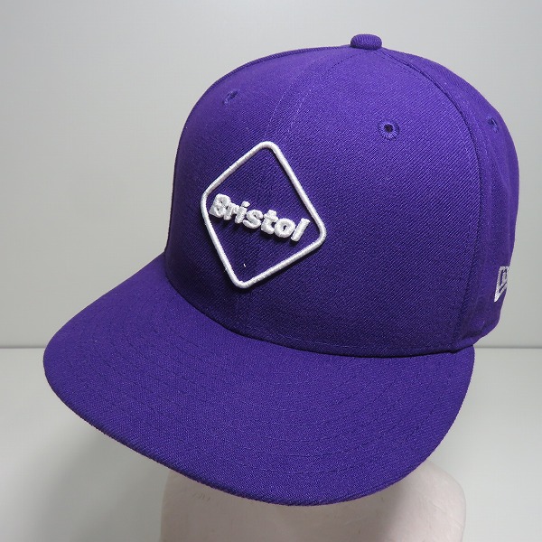 実際に弊社で買取させて頂いたF.C.R.B.×NEWERA/FCレアルブリストル×ニューエラ BRISTOL EMBLEM LOGO 6panel Cap キャップ パープル