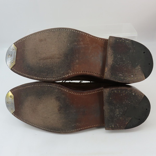 実際に弊社で買取させて頂いたALDEN/オールデン スエード ウイングチップ レザー ドレスシューズ 9794/6.5の画像 2枚目