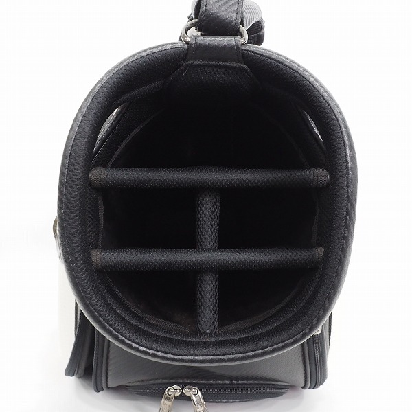 実際に弊社で買取させて頂いたDUNLOP/ダンロップ SRIXON/スリクソン GGC-S143 プロレプリカモデル 9.5型 5分割キャディバッグ ブラックｘホワイトの画像 3枚目