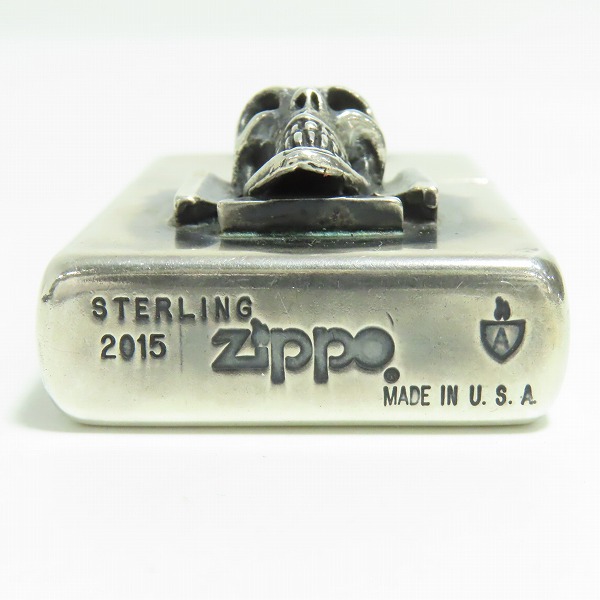 実際に弊社で買取させて頂いた【ギャラ付き】Gabor/ガボール Gaboratory/ガボラトリー ZIPPO/ジッポー スターリン スカル メタル貼り 2015年製の画像 4枚目