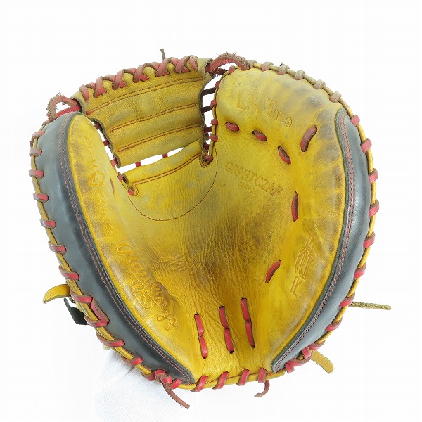 実際に弊社で買取させて頂いたRawlings/ローリングス HYPER TECH COLORS/ハイパーテックカラーズ 軟式 右投げ キャッチャーミット GR9HTC2AFの画像 3枚目