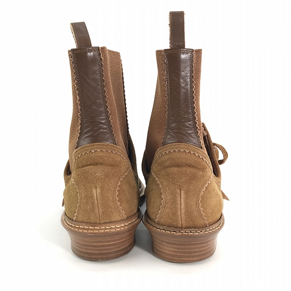 実際に弊社で買取させて頂いたNUMBER(N)INE/ナンバーナイン ウエスタン柄 スエードブーツ/10の画像 1枚目