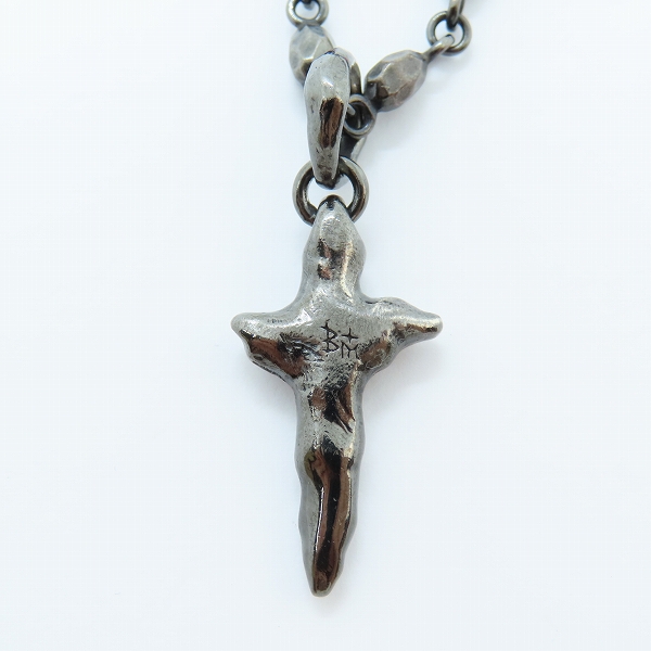 実際に弊社で買取させて頂いたBloody Mary/ブラッディマリー ステールラペンダント ブラック/クロストップ/ チェーンネックレスの画像 2枚目