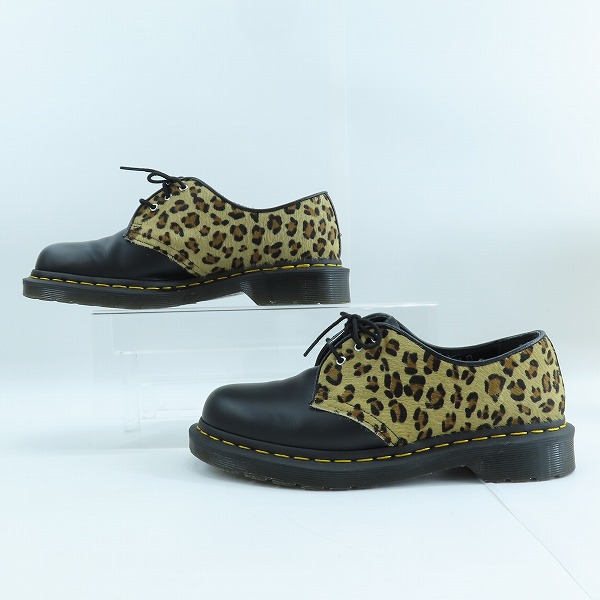 実際に弊社で買取させて頂いたDr.Martens/ドクターマーチン  3EYE SHOE LEOPARD/3ホールシューズ レオパード切替 ハラコ レザーシューズ 25150001/UK7の画像 3枚目