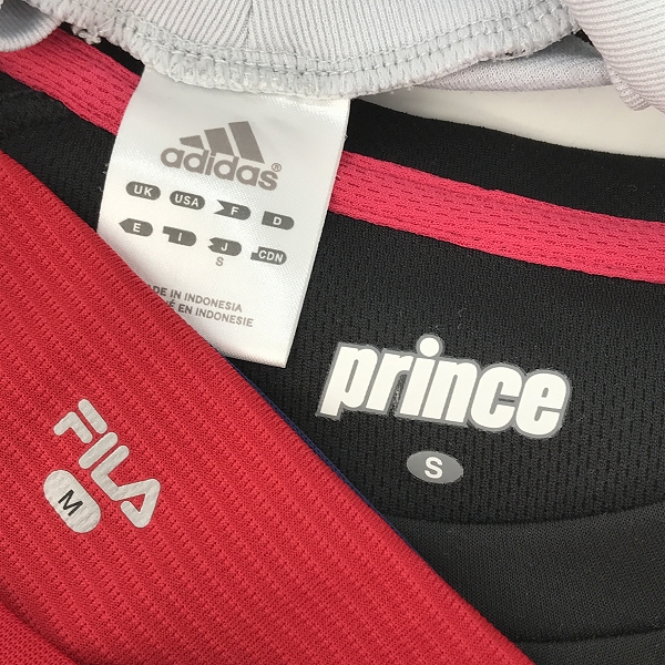 実際に弊社で買取させて頂いた【おまとめ】Prince/プリンス FILA/フィラ adidas/アディダス 他 トレーニングウェア/カットソー/Tシャツの画像 2枚目