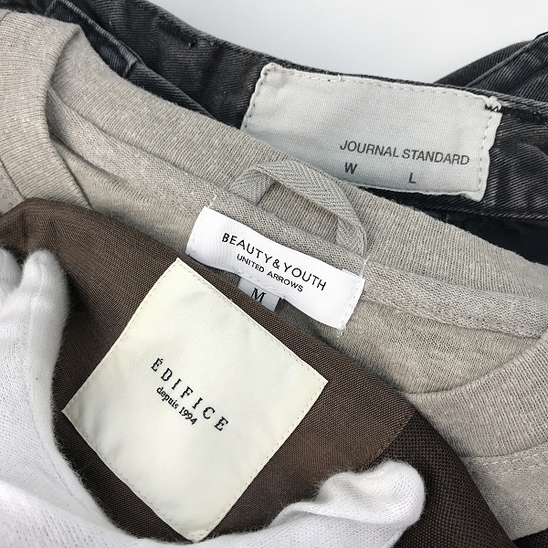 実際に弊社で買取させて頂いた【おまとめ】ジャーナルスタンダード/エディフィス/ユナイテッドアローズ 等 デニム/ジャケット/Tシャツ 他の画像 1枚目