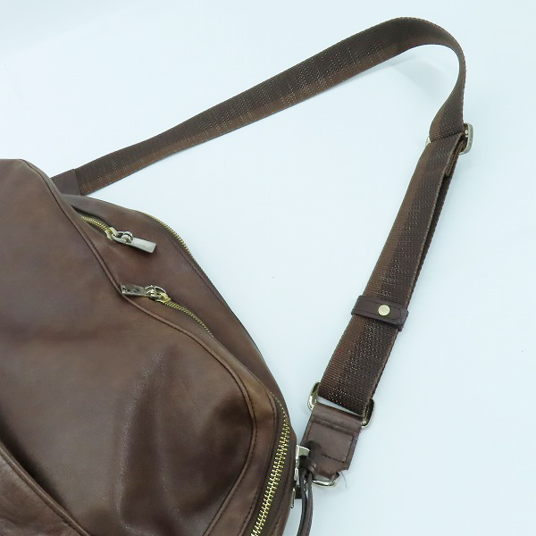 実際に弊社で買取させて頂いたaniary/アニアリ レザー ショルダーバッグ ブラウンの画像 3枚目