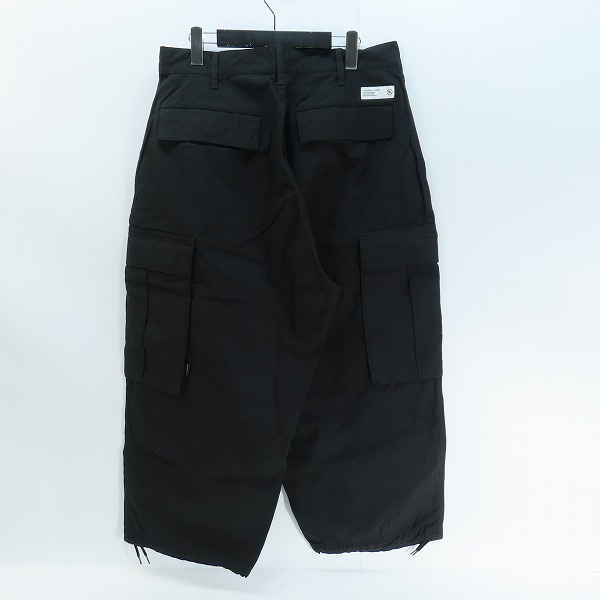 実際に弊社で買取させて頂いたNEIGHBORHOOD/ネイバーフッド 23SS WIDE CARGO PANTS 231YTNH-PTM03 ブラック Lの画像 1枚目