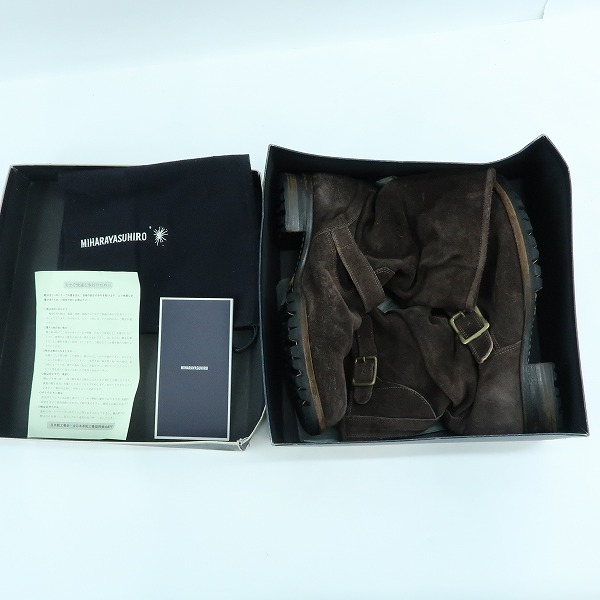 実際に弊社で買取させて頂いたMIHARA YASUHIRO/ミハラヤスヒロ スエード ブーツ/27の画像 8枚目