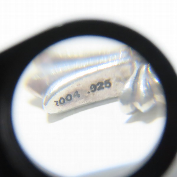 実際に弊社で買取させて頂いたCHROME HEARTS/クロムハーツ CRS BBYFAT SAPH/CHクロスベビーファット チャームｗ/サファイアの画像 5枚目