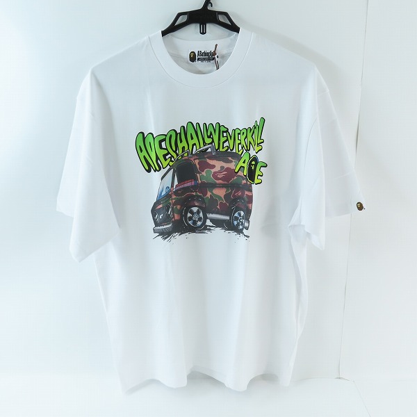 実際に弊社で買取させて頂いた【未使用】A BATHING APE/アベイシングエイプ Car Graphic Tee/カー グラフィック プリント Tシャツ/M