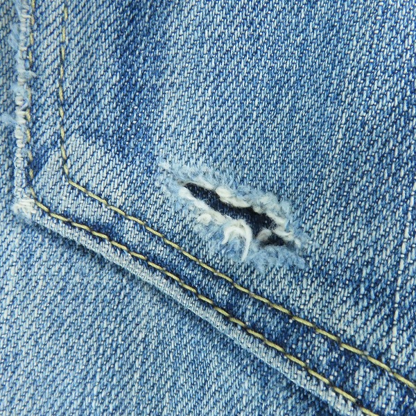 実際に弊社で買取させて頂いたHYSTERIC GLAMOUR/ヒステリックグラマー RSM加工 ストレート デニムパンツ 0241AP10/29の画像 8枚目