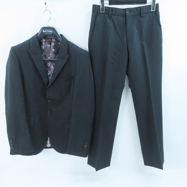実際に弊社で買取させて頂いたPS Paul Smith/PS ポールスミス ストライプ テーラードジャケット/パンツ セットアップ/S