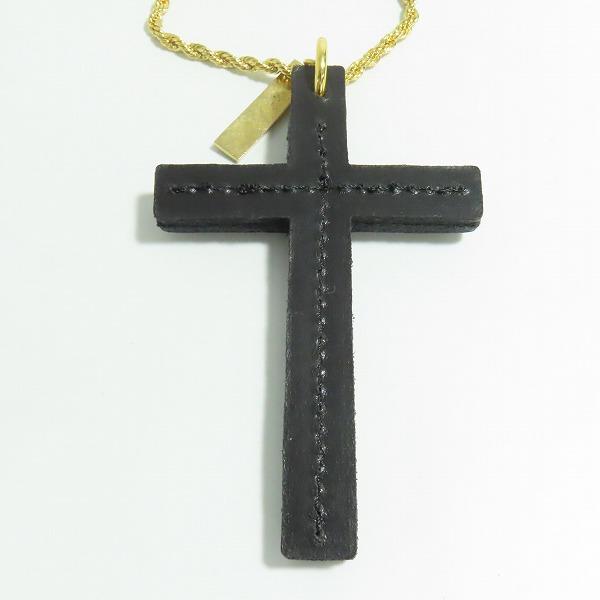 実際に弊社で買取させて頂いたMoonage Devilment/ムーンエイジデビルメント NE-レザーBIGクロスネックレス mac-0353の画像 2枚目