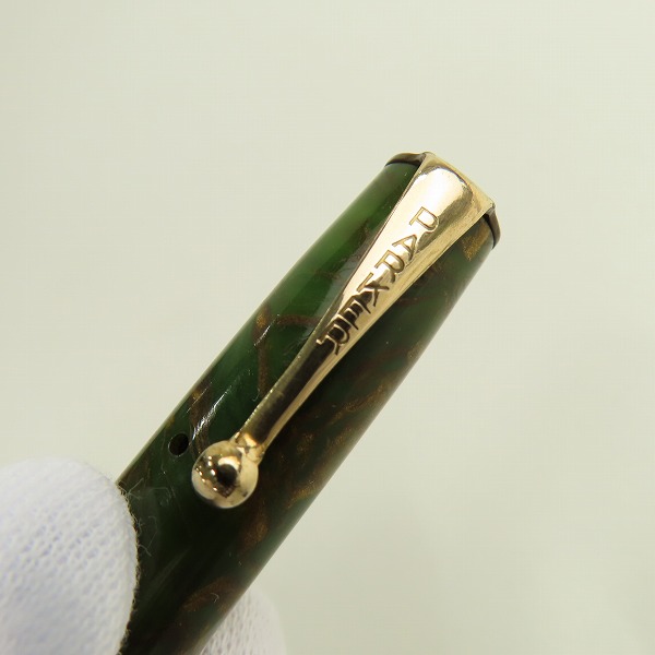 実際に弊社で買取させて頂いた【ジャンク】PARKER/パーカー fountain Geo. S. Parker ヴィンテージ/カナダ製 マーブル柄  万年筆 の画像 5枚目