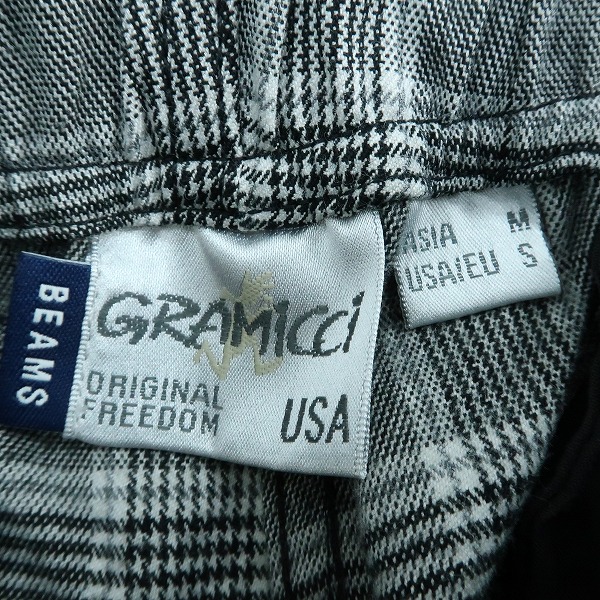 実際に弊社で買取させて頂いた(1)GRAMICCI/グラミチ BEAMS別注 チェック柄 ユーティリティパンツ グレー GMP-19F1183 /Mの画像 2枚目