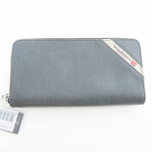 実際に弊社で買取させて頂いた【未使用】DIESEL/ディーゼル デニム地 ラウンドジップ ウォレット/長財布