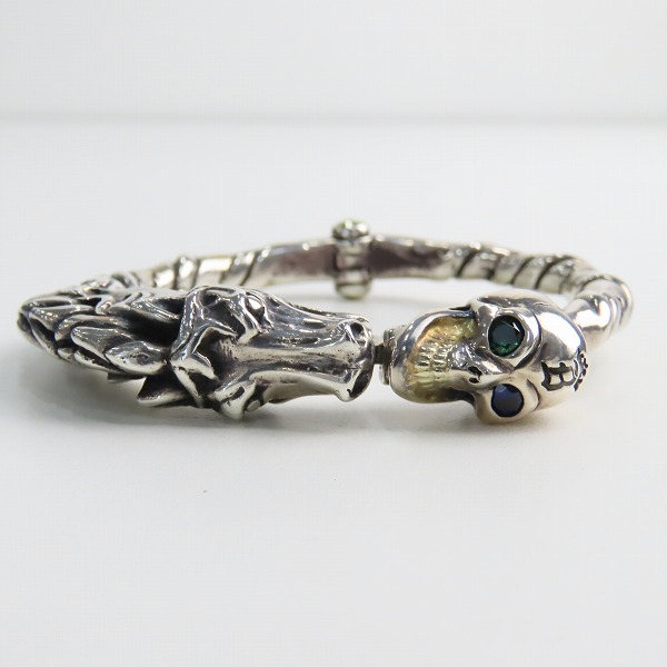 実際に弊社で買取させて頂いた【ギャラ付】BWL/ビルウォールレザー Twisted Bangle Horse/ツイステッドバングル ホース スカル ゴールドサダーの画像 1枚目