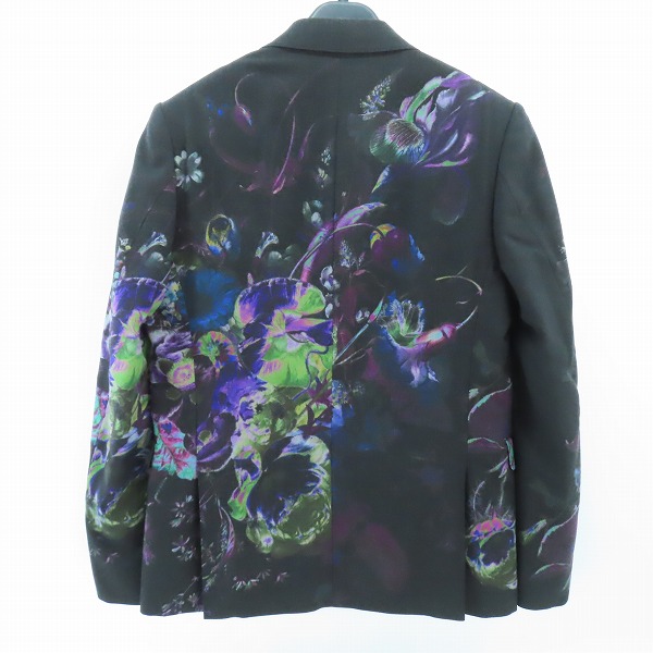 実際に弊社で買取させて頂いたLAD MUSICIAN/ラッドミュージシャン STANDARD 1B JACKET/スタンダード テーラードジャケット 花柄 パープル系 2219-311/42の画像 1枚目