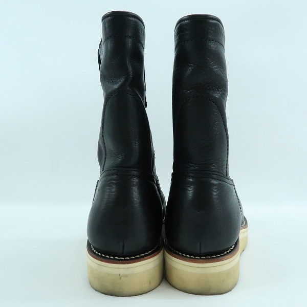 実際に弊社で買取させて頂いたKAZUYUKI KUMAGAI ATTACHMENT/カズユキクマガイ アタッチメント レザー ブーツ ブラック AA12-405/41の画像 1枚目