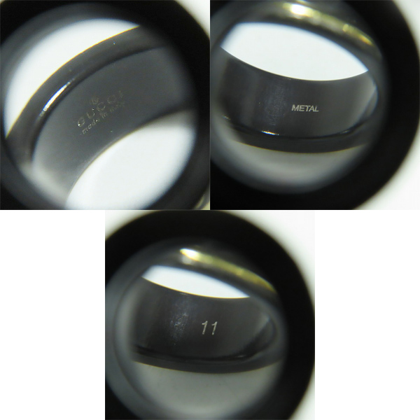 実際に弊社で買取させて頂いたGUCCI/グッチ AU750/メタル アイコンリング ジェムストーン/10.5号の画像 6枚目