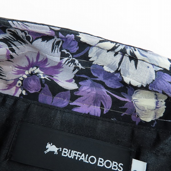 実際に弊社で買取させて頂いたBUFFALO BOBS/バッファローボブズ 花柄/ラメストライプ 長袖シャツ /2の画像 4枚目