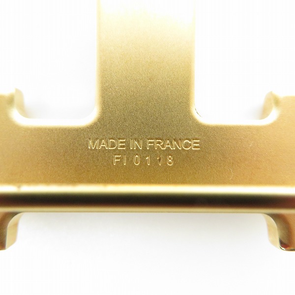 実際に弊社で買取させて頂いたHERMES/エルメス H ベルト バックル ゴールドの画像 3枚目