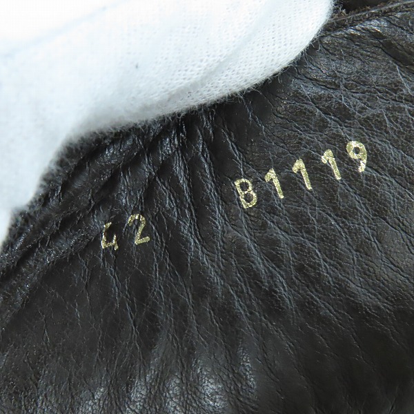 実際に弊社で買取させて頂いたBUTTERO/ブッテロ ジップアップ レザー ロング ブーツ/42の画像 6枚目
