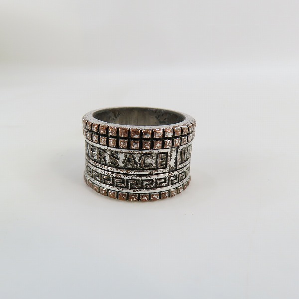 実際に弊社で買取させて頂いたVERSACE/ヴェルサーチ ロゴリング 20-21号の画像 4枚目