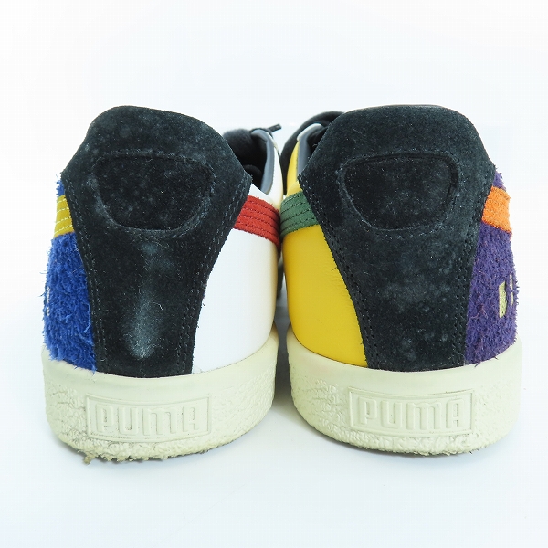 実際に弊社で買取させて頂いたTHE HUNDREDS×PUMA CLYDES/ザ ハンドレッツ×プーマクライド アダルトブルー/スペクトライエロー 372944-01/29の画像 1枚目