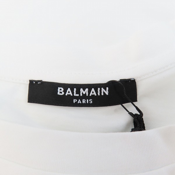 実際に弊社で買取させて頂いた【未使用】BALMAIN/バルマン ロゴ 半袖Tシャツ/Mの画像 2枚目