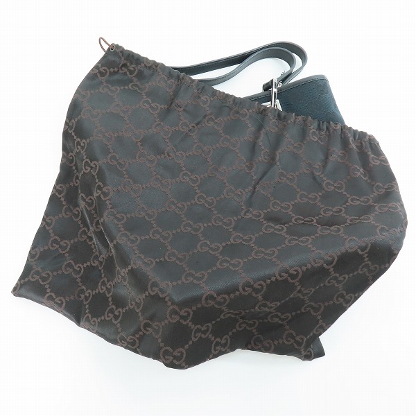 実際に弊社で買取させて頂いたGUCCI/グッチ GGキャンバス トートバッグ ブラックの画像 8枚目